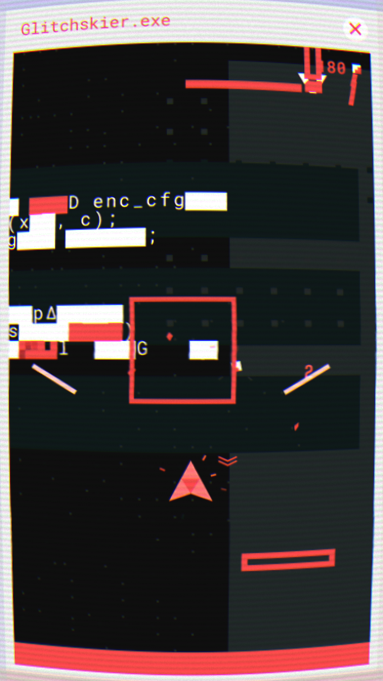 Glitchskier Game Screenshot