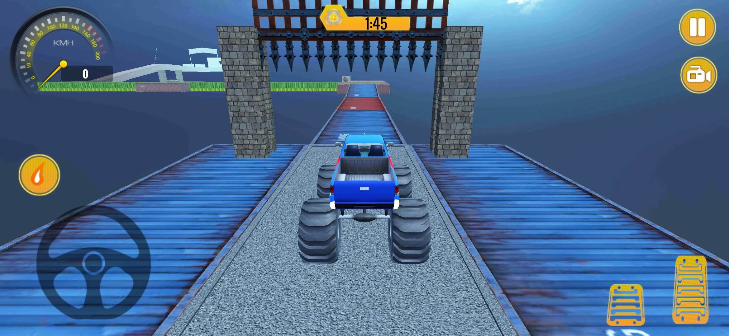 Monster Truck Stunts HardTrack ภาพหน้าจอเกม