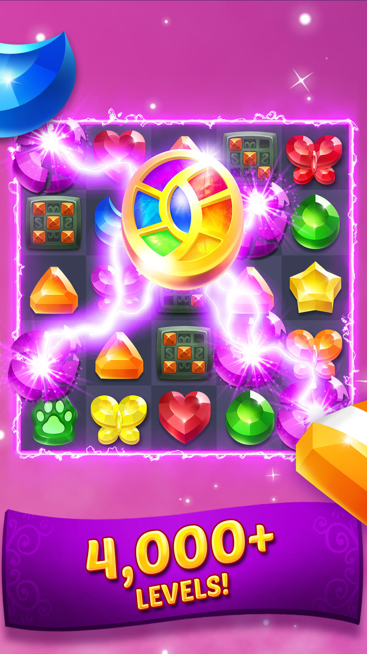 Genies & Gems - Match 3 Game Game Screenshot