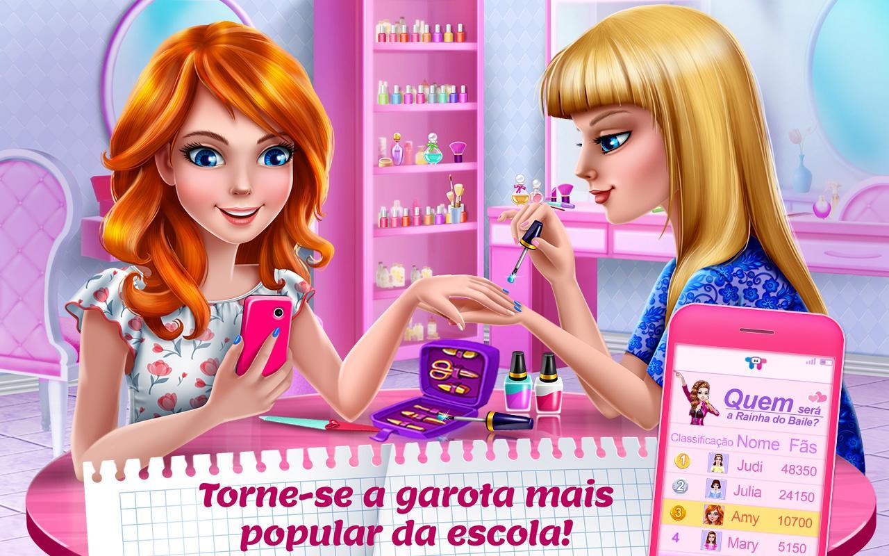 Captura de Tela do Jogo Namoro no Colégio — Amor Total