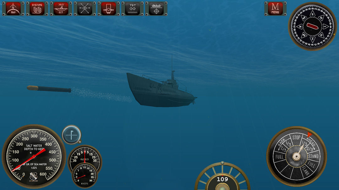Silent Depth Submarine Sim ภาพหน้าจอเกม