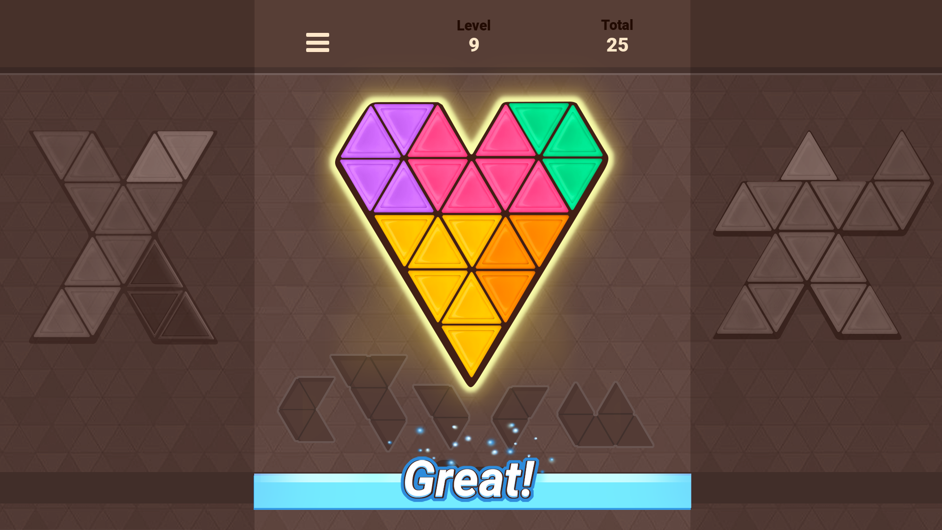 Triangle Tangram Game Screenshot