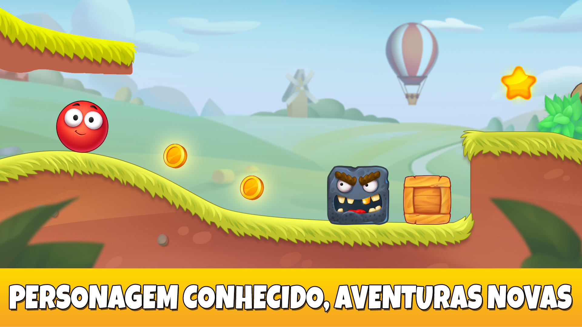 Captura de Tela do Jogo Red Ball: Secret Adventure