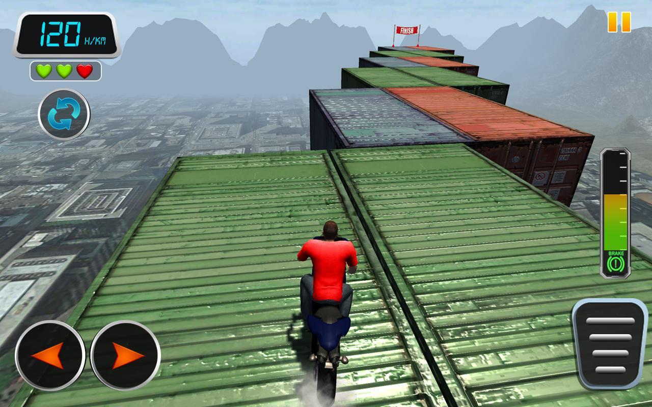 Impossible Track : Sky Bike Stunts 3D Game Screenshot