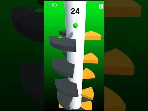 Screenshot dari video Helix Jump Ball - Spiral Tower