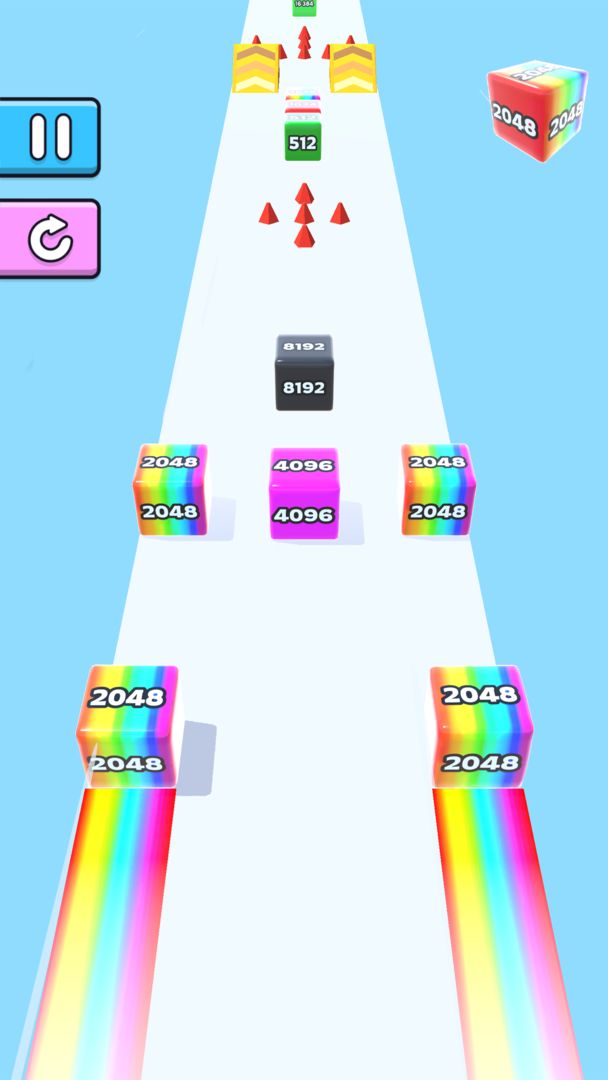 Screenshot of Jelly Run 2048
