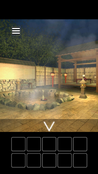 Captura de Tela do Jogo 脱出ゲーム 月見旅館からの脱出