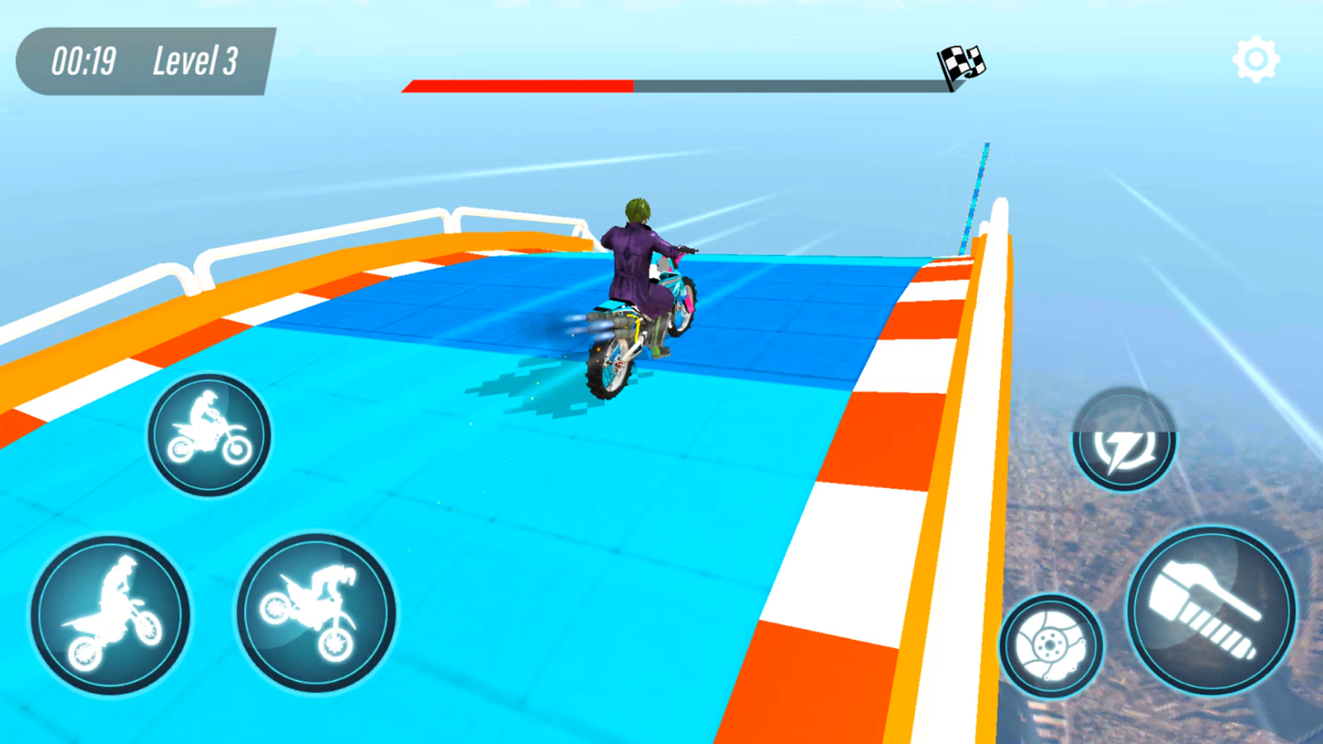 Mega Ramp Bike Stunt Racing 3D android iOSTapTap