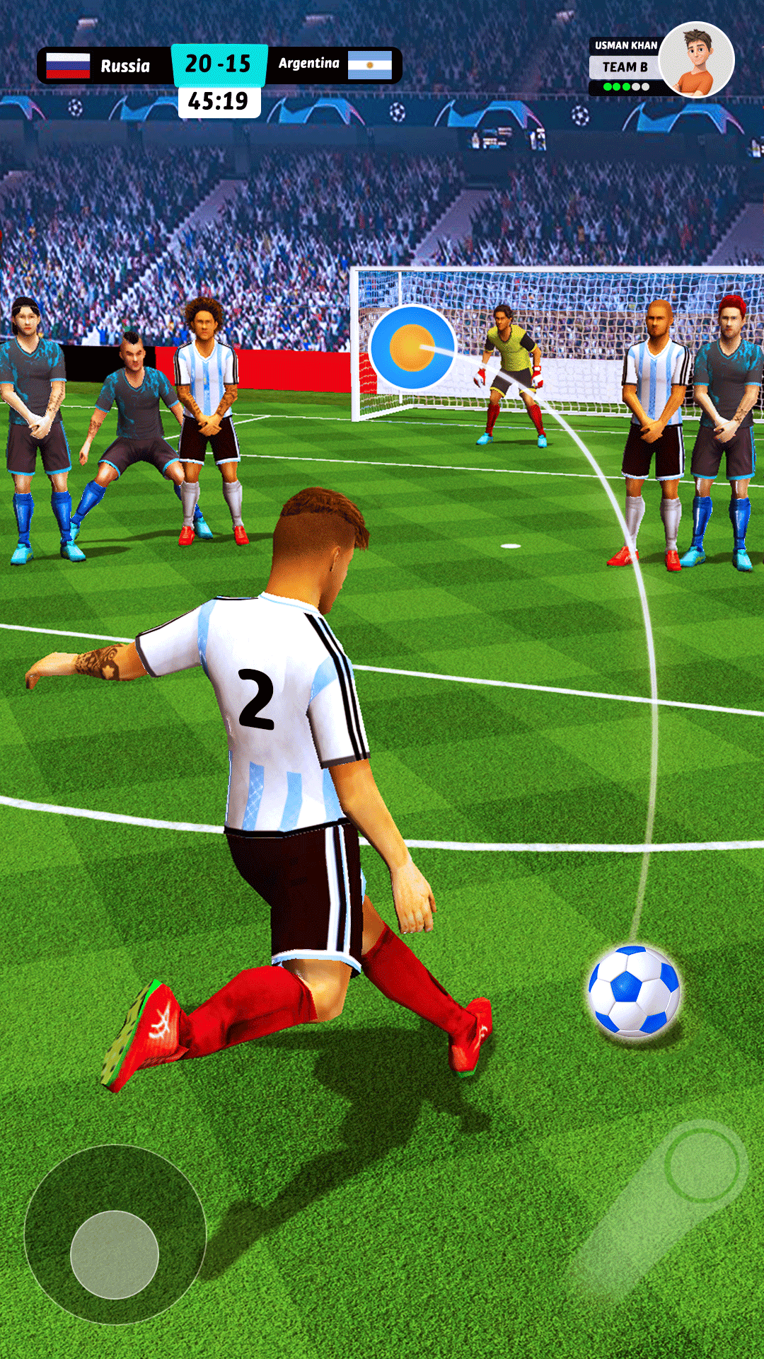 Penalty Kick Football Game Game Screenshot