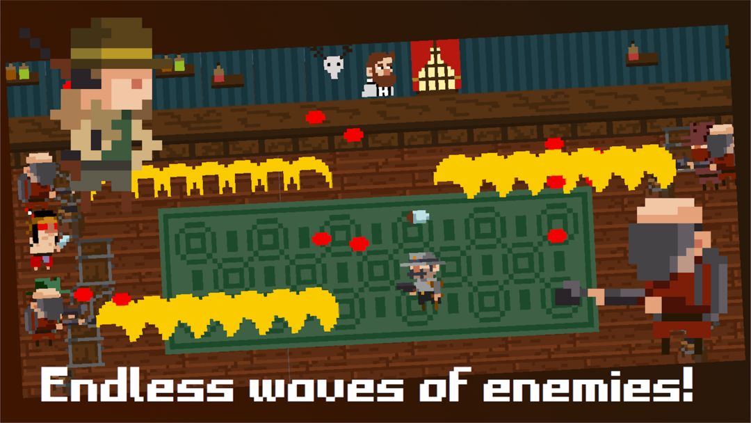 Tiny Wild West - Endless 8-bit pixel bullet hell 게임 스크린 샷