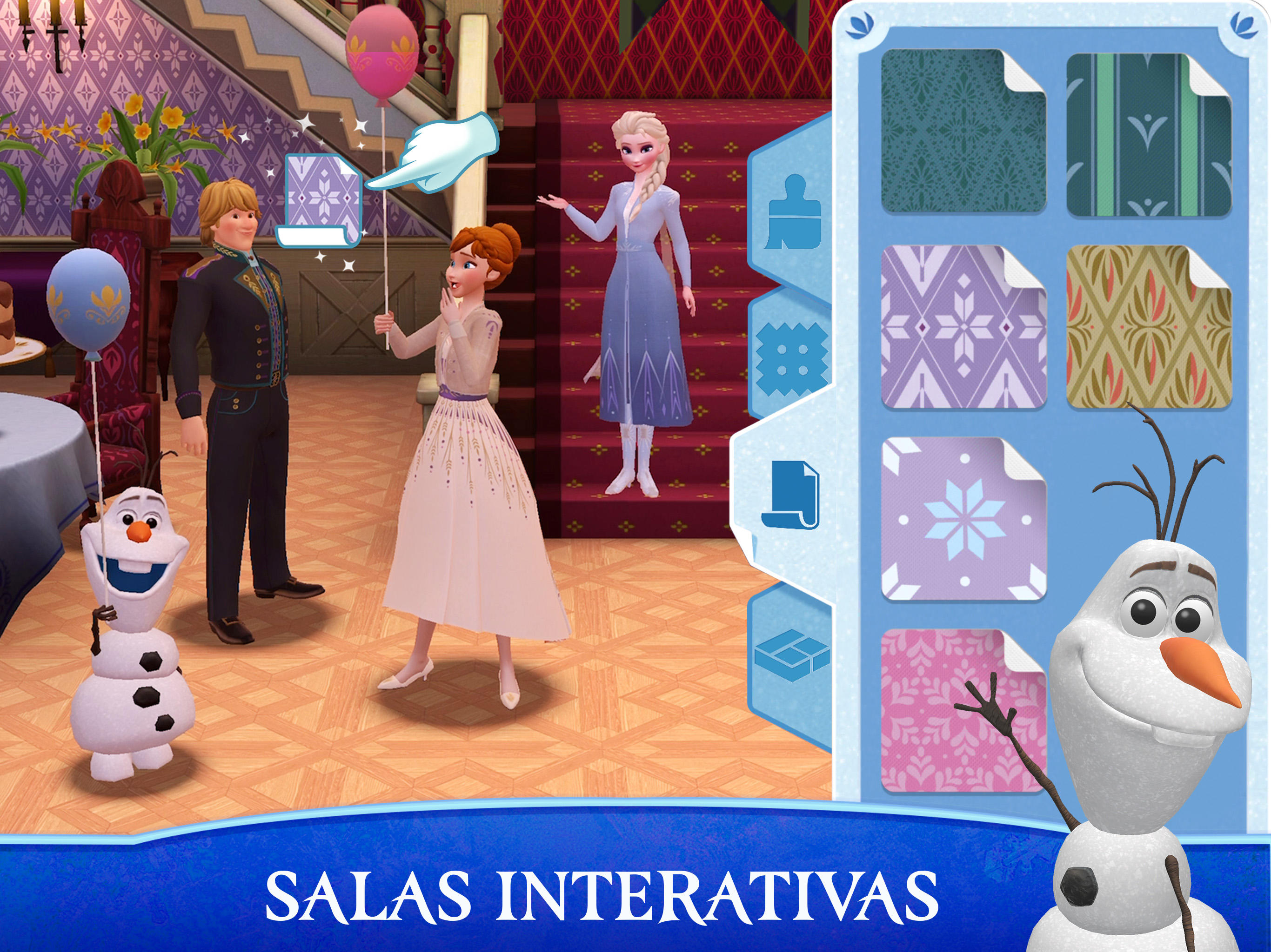 Captura de Tela do Jogo Disney Frozen: Castelo Real