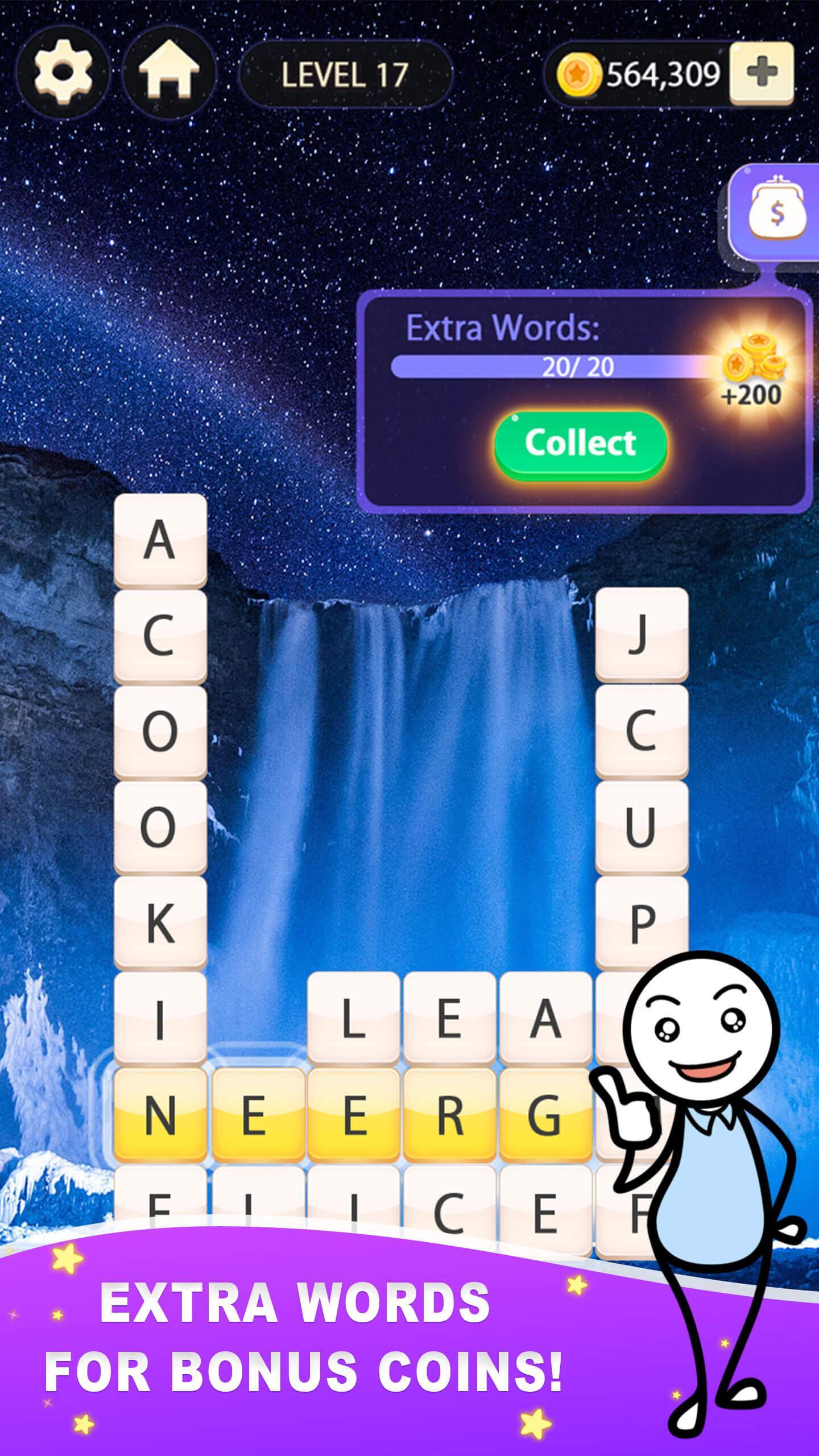 Скриншот игры Word Gallery: Free Crossword Brain Puzzle Games