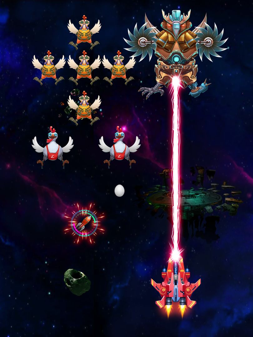 Screenshot of Galaxy Attack: Chicken Shooter