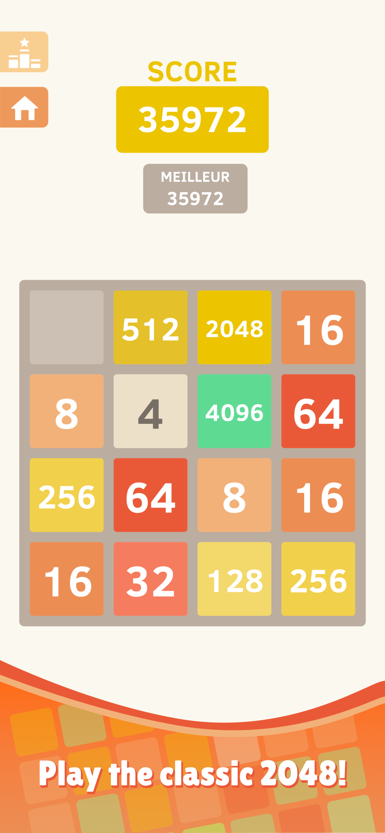 2048 Game Screenshot