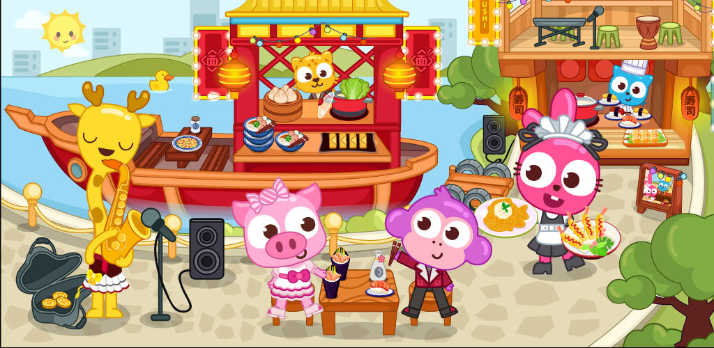 Banner of 泡泡小鎮餐廳 - 美食烹飪經營類遊戲 2.0.5