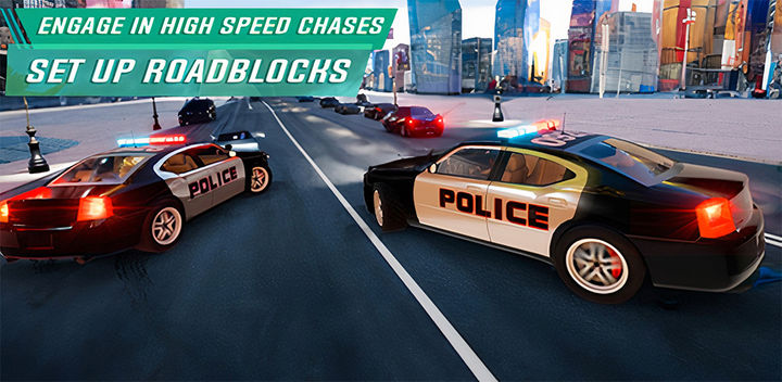 Carro de polícia real corrida 3D versão móvel andróide iOS apk