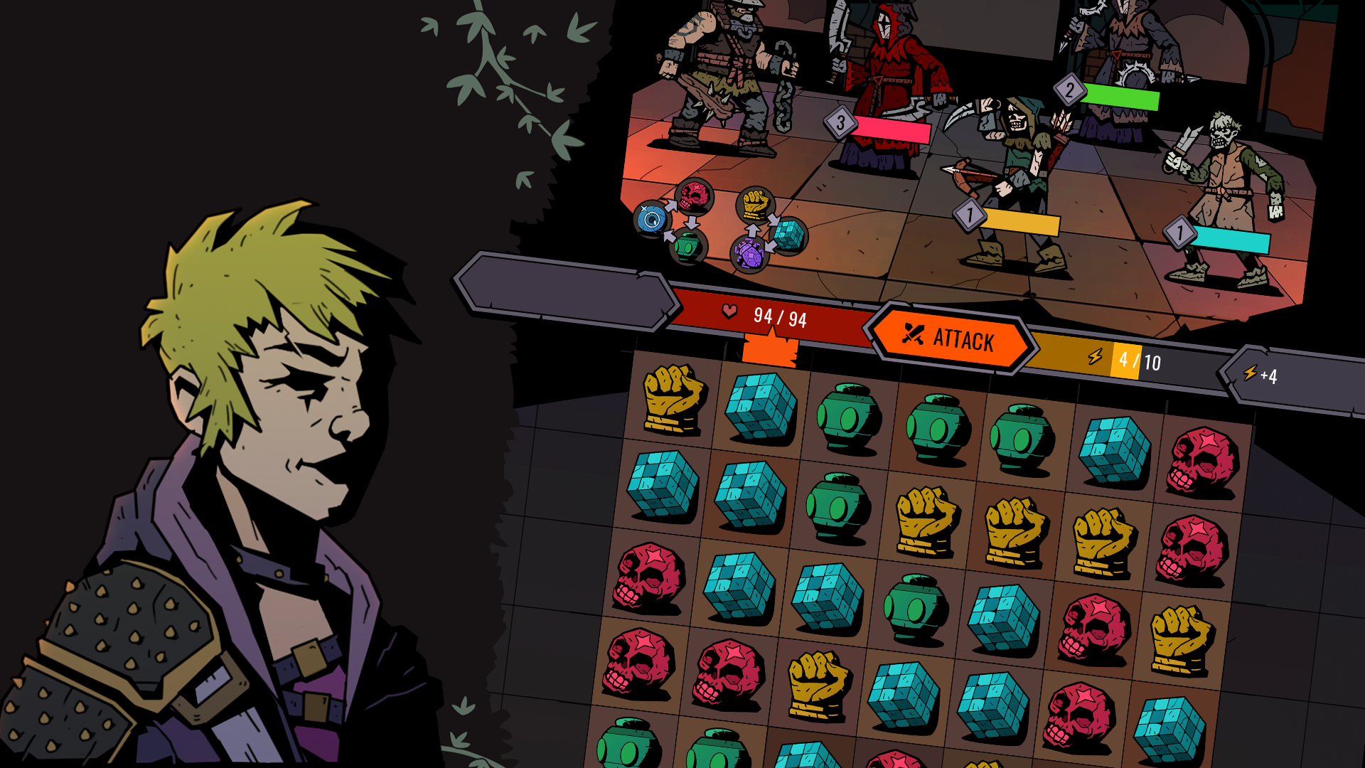 Path of Puzzles: Match-3 RPG Game Screenshot