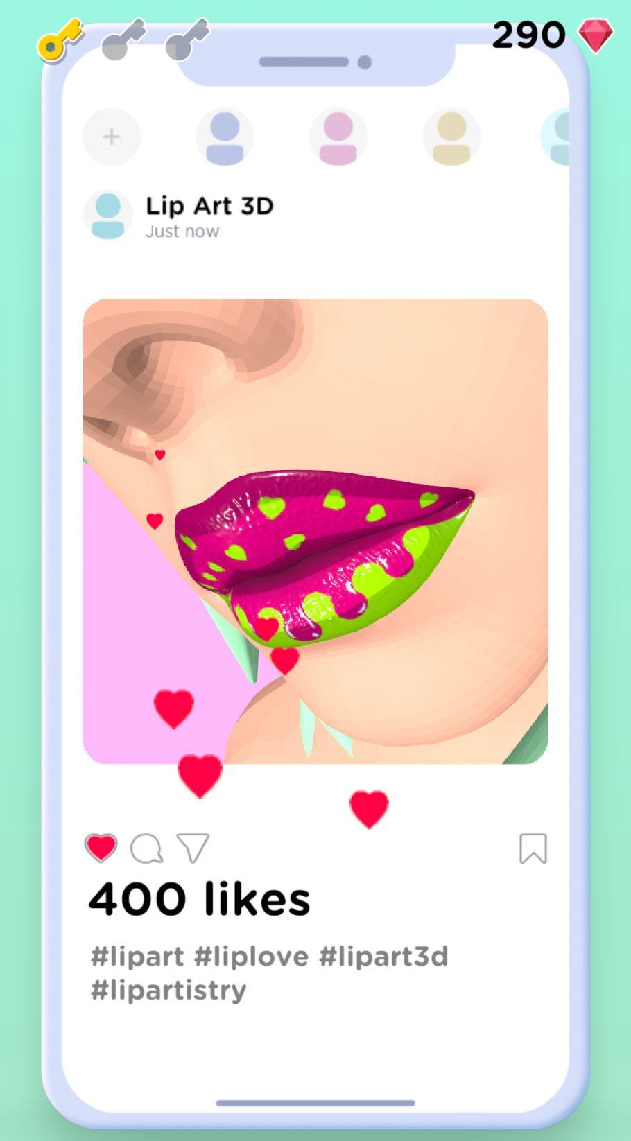 Screenshot 3 of Lip Art !! 3D 1.0