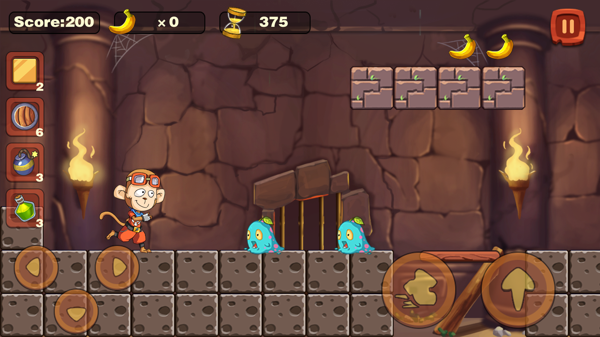 Monkey Run Adventure - Jungle Story - Banana World ภาพหน้าจอเกม