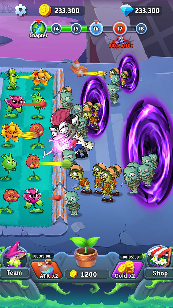Plant Empires - Merge Defense Monster screenshot game