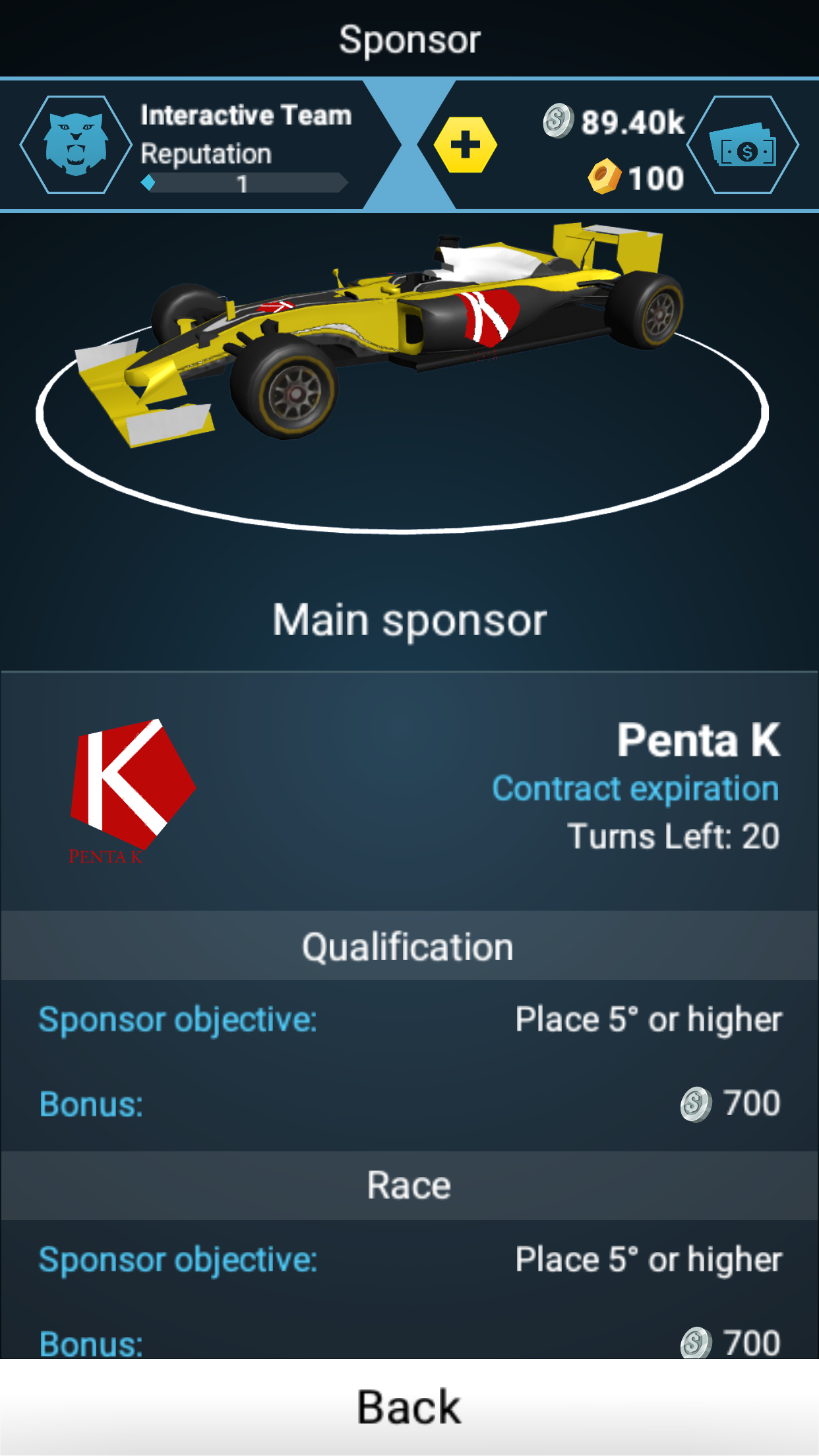 Motorsport Master 게임 스크린 샷