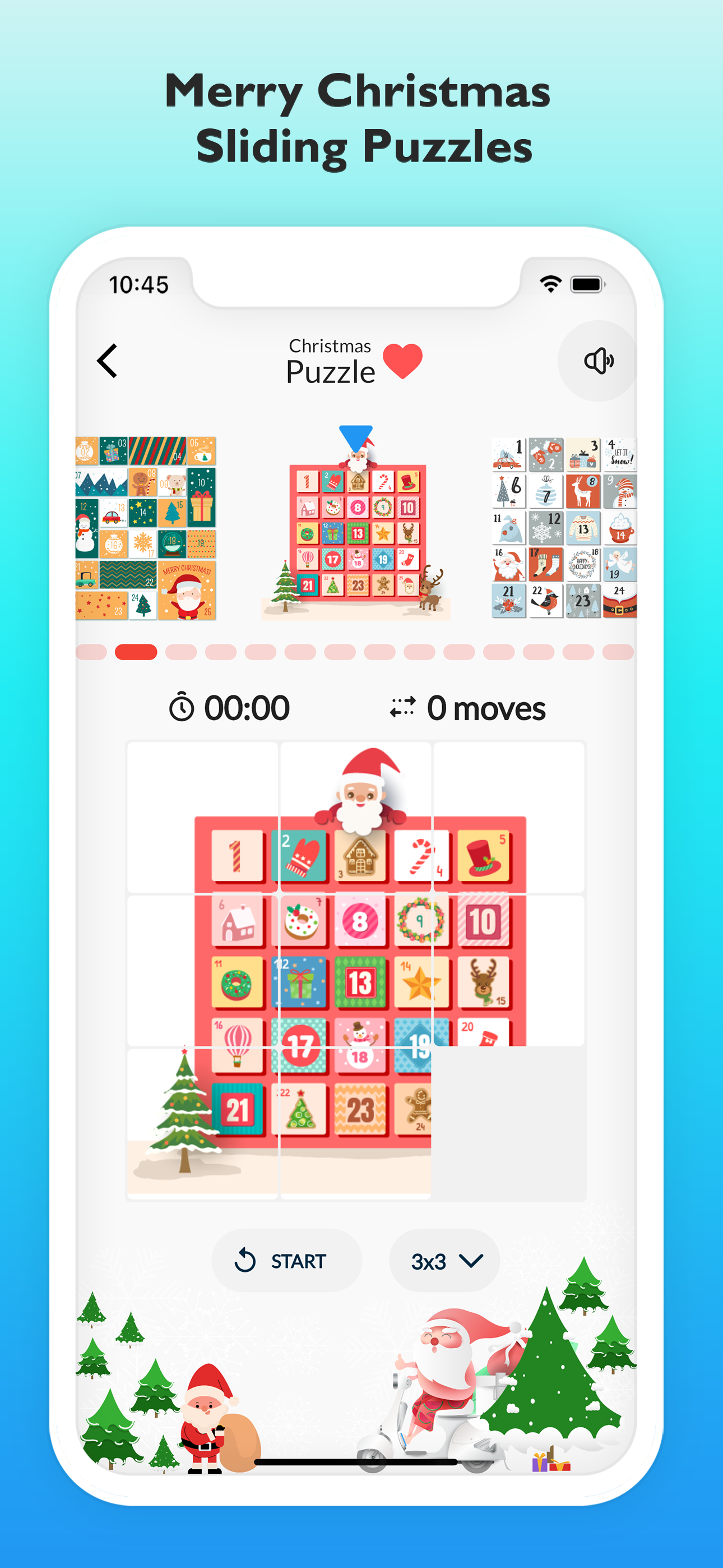 Screenshot of Merry Christmas Sliding Puzzle