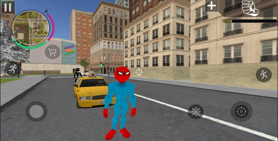 Spider Stickman Rope Hero Open World City Gangster screenshot game