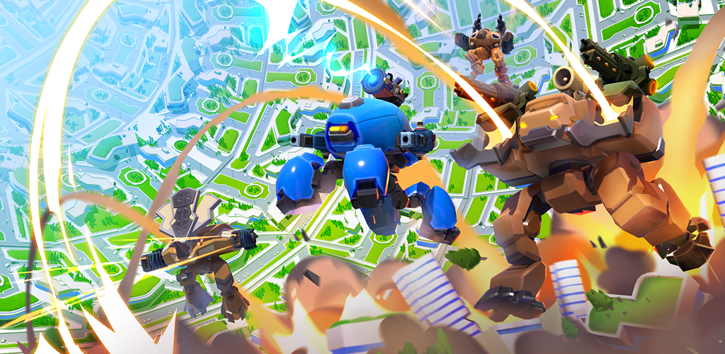 Banner of Little Big Robots. Mech Battle 