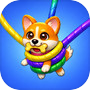 Knotty Pets: Untangle Leashes 아이콘