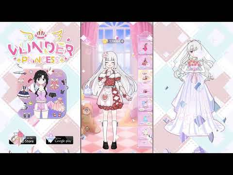 Captura de Tela do Vídeo de Vlinder Princess2：doll dress up games,style avatar