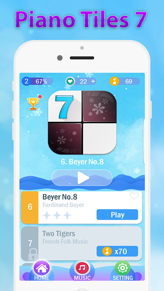 Captura de Tela do Jogo Piano Tiles 7