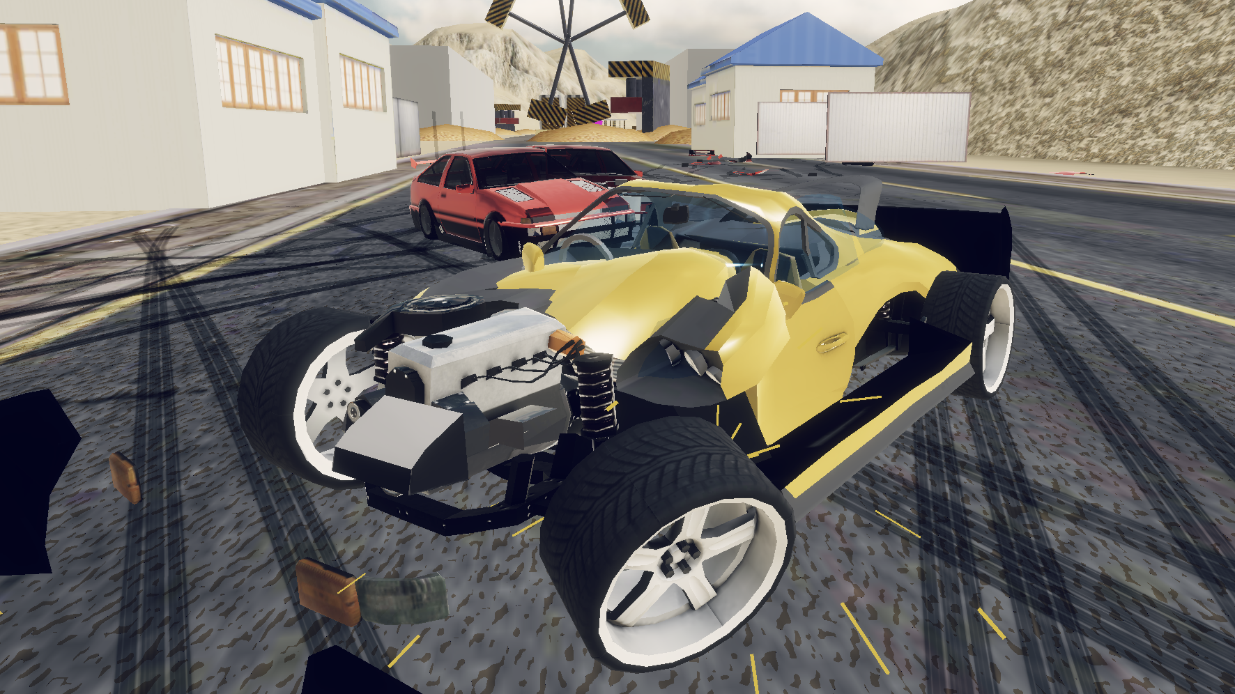 Car Crash Simulator : Desert Game Screenshot
