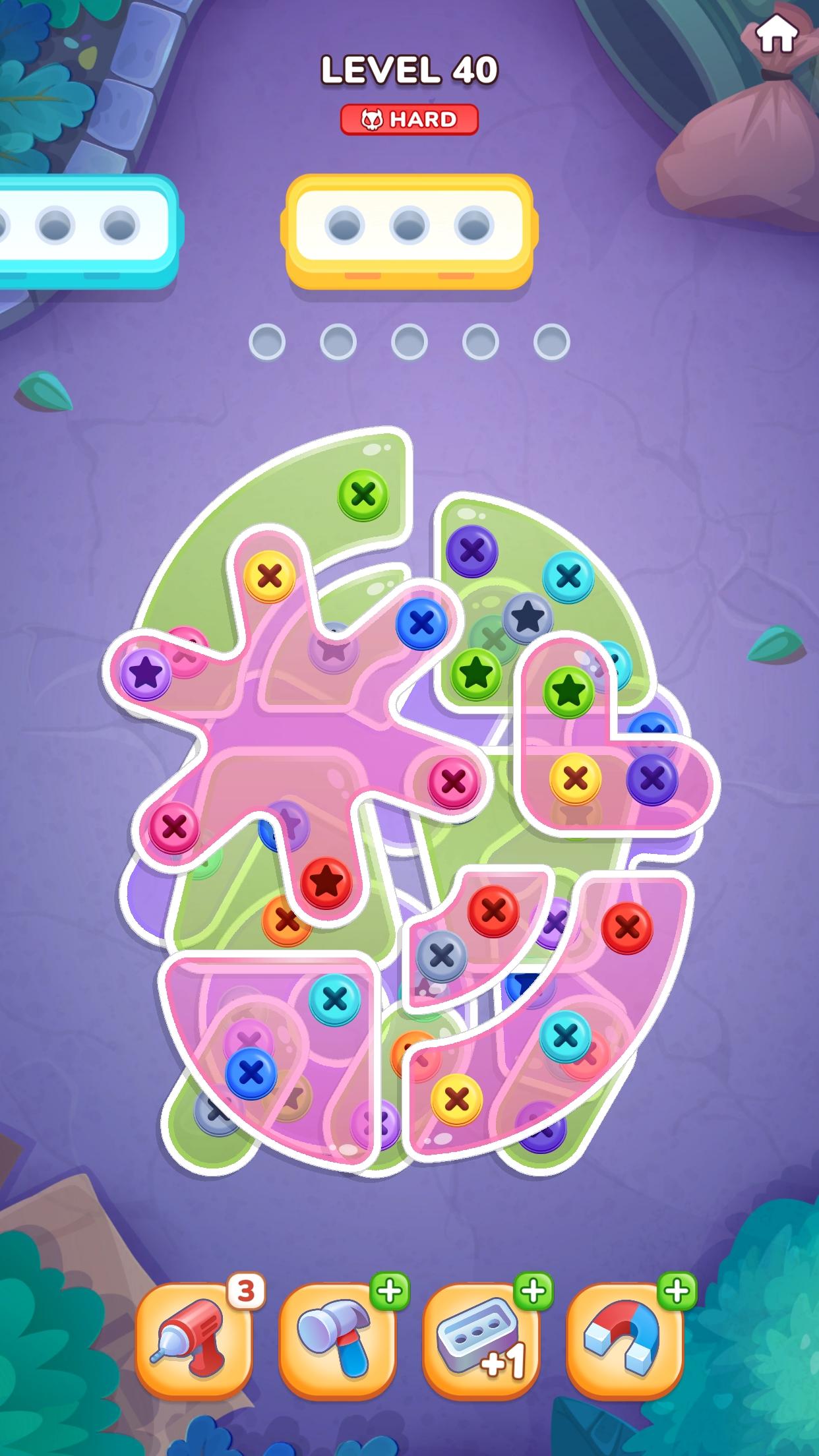 Screw Stars: Unlock and Solve Game Screenshot