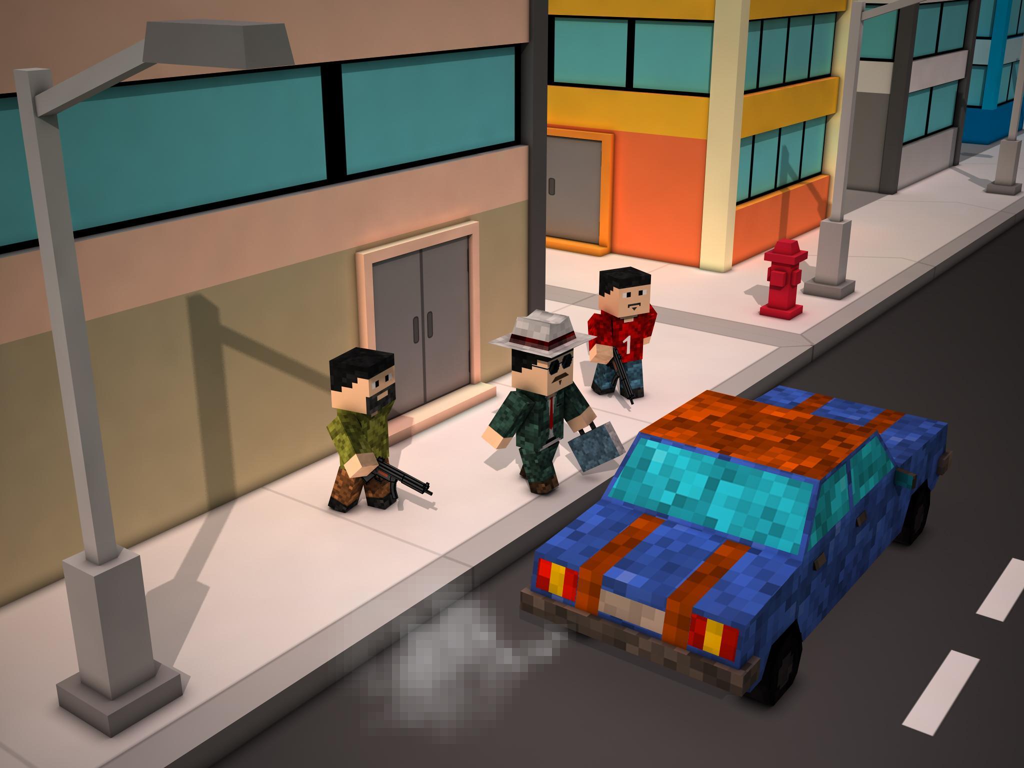Blocky City Sniper 3D ゲームのスクリーンショット