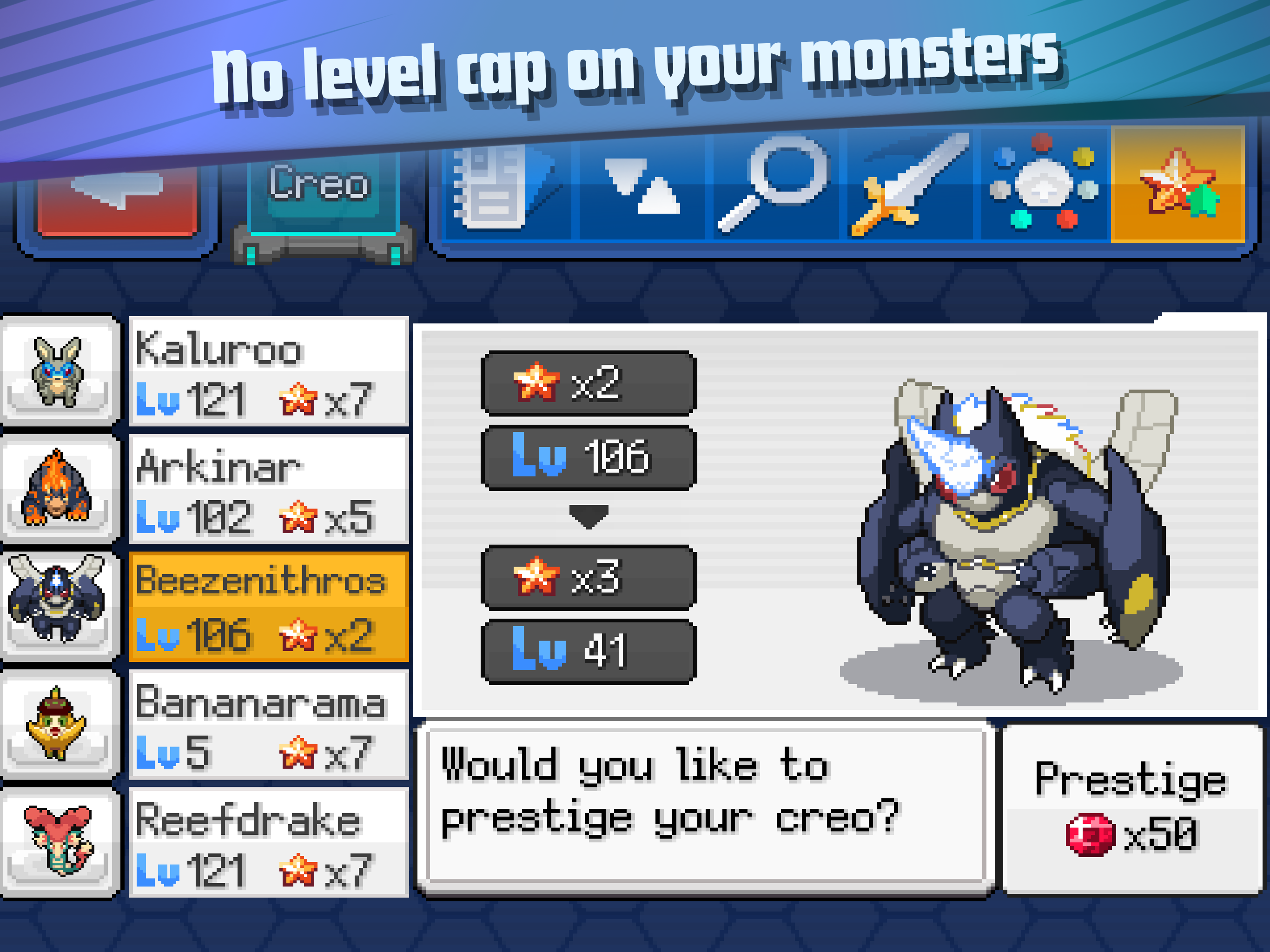 EvoCreo 2: Monster Trainer RPG Game Screenshot