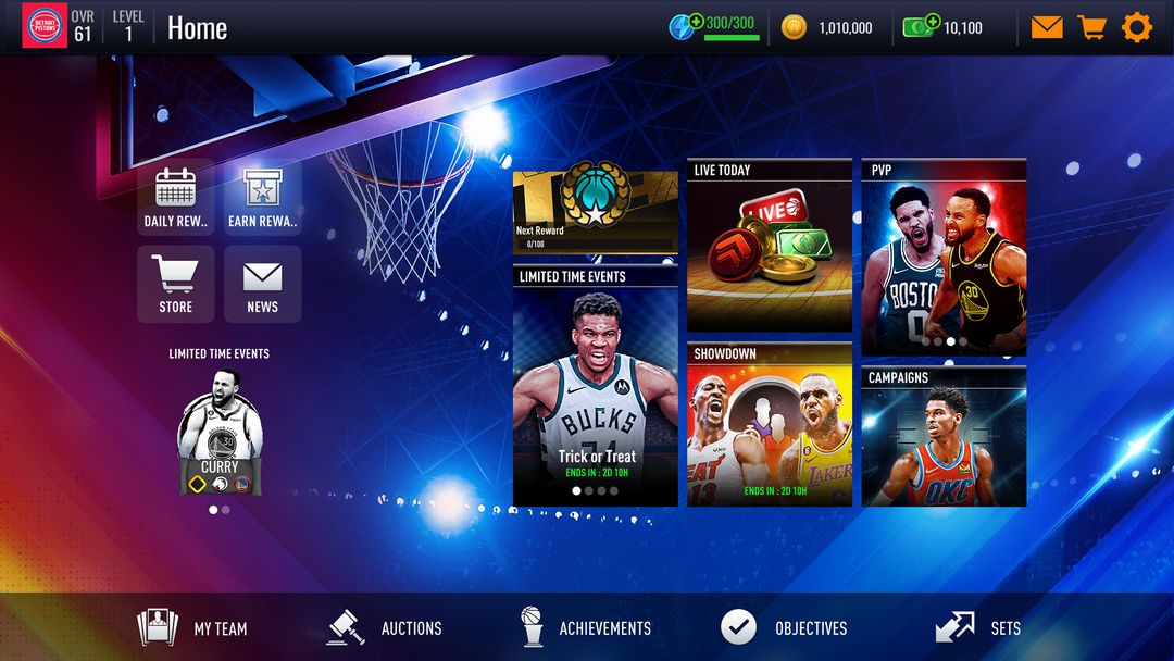 NBA LIVE Mobile 농구 게임 스크린 샷