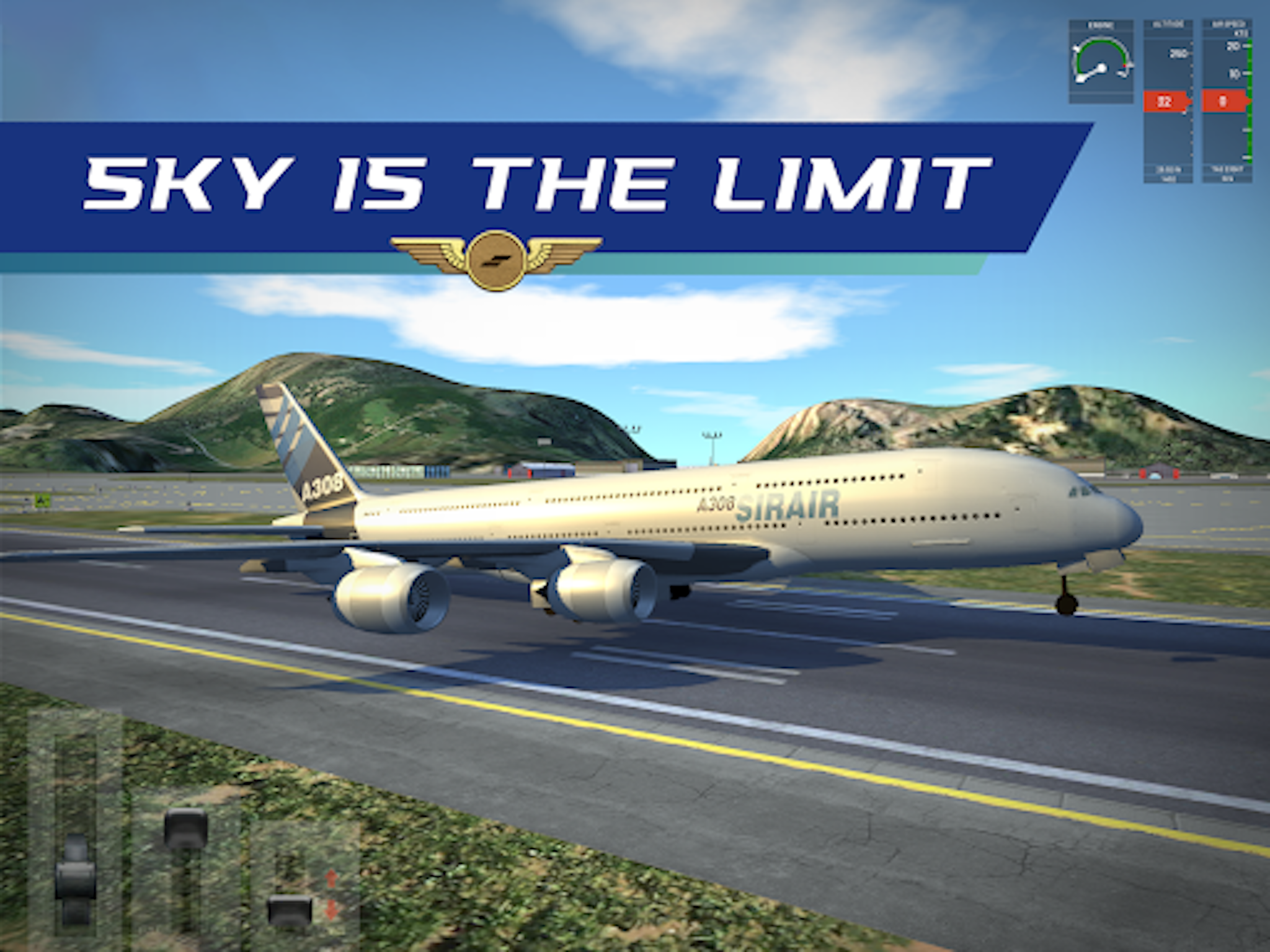 Flight Simulator : Plane Game Game Screenshot