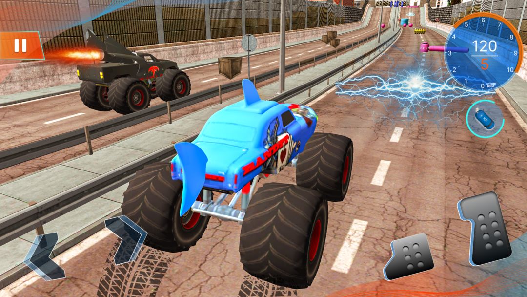 Monster Truck Mega Ramp Stunts screenshot game