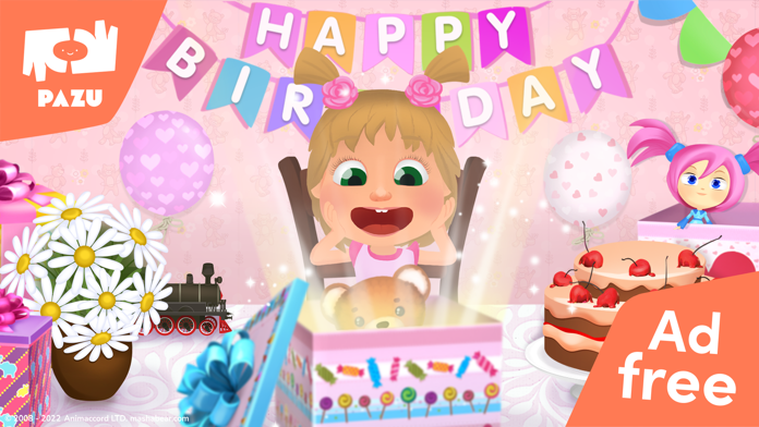 Скриншот игры Masha and the bear games bday