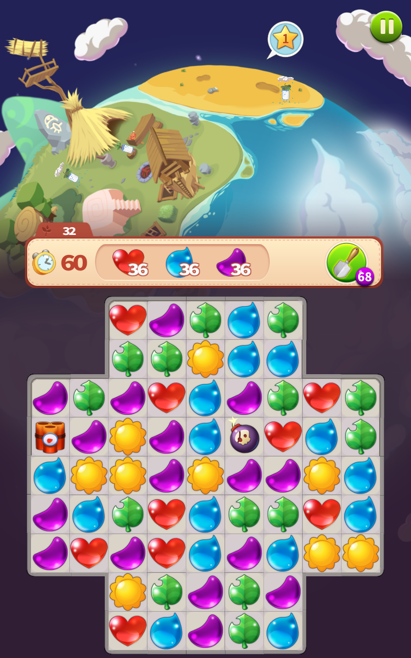 puzzle planet Game Screenshot