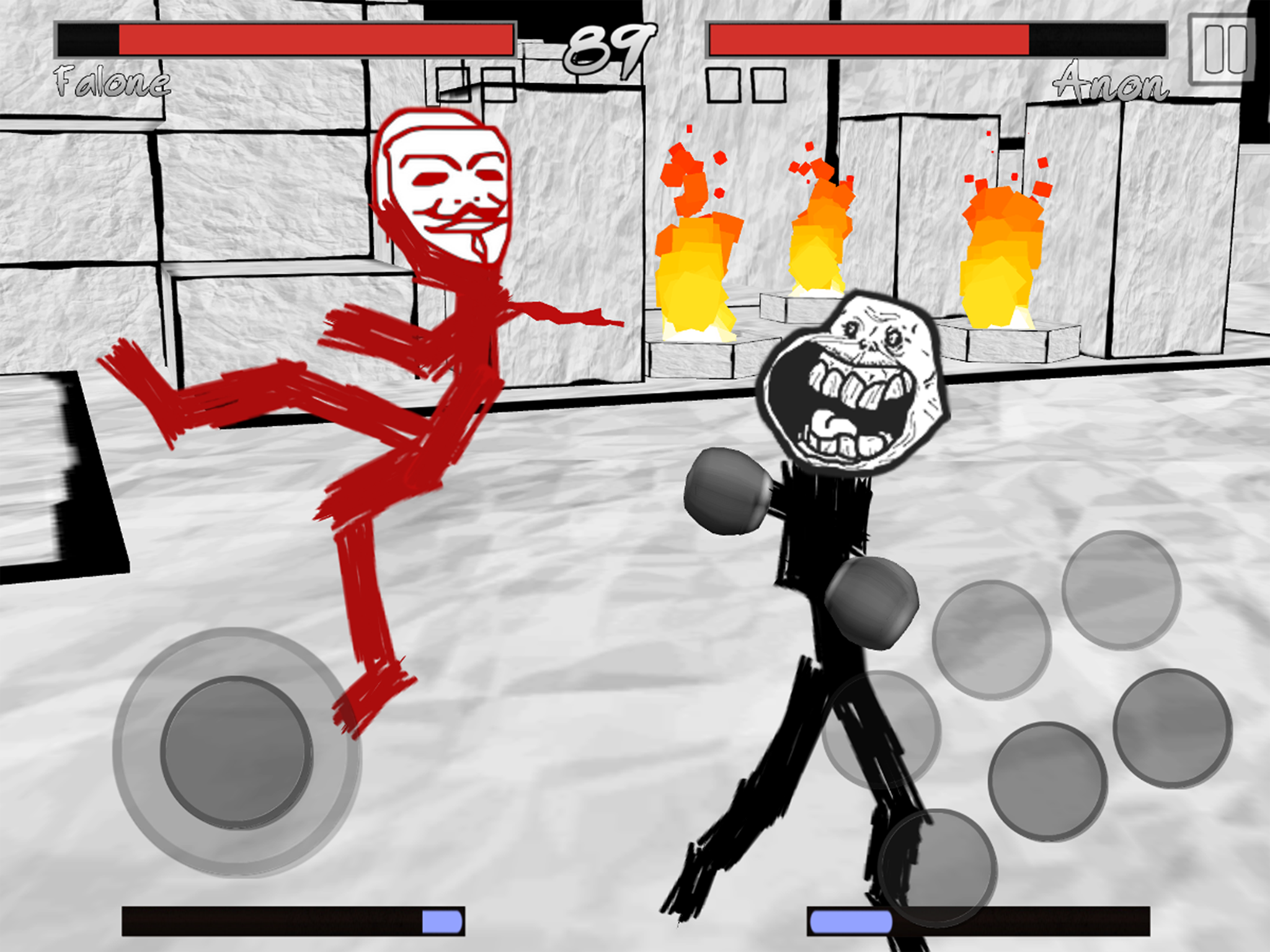 Cuplikan Layar Game Stickman Meme Fight