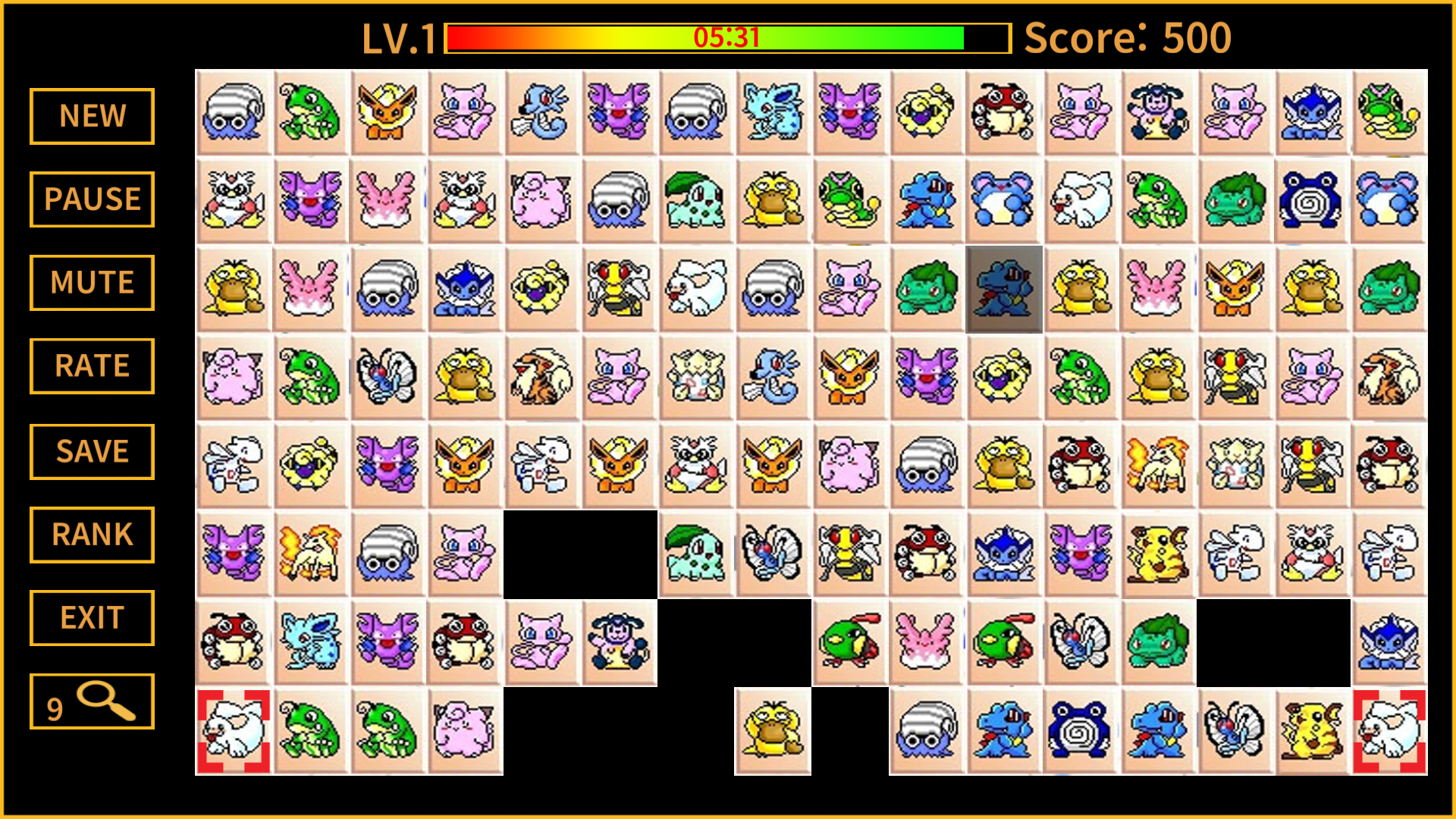 Picachu Classic Game Screenshot