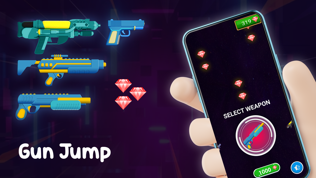 Gun Jump Jogo Clicker de Pistola versão móvel andróide iOS apk