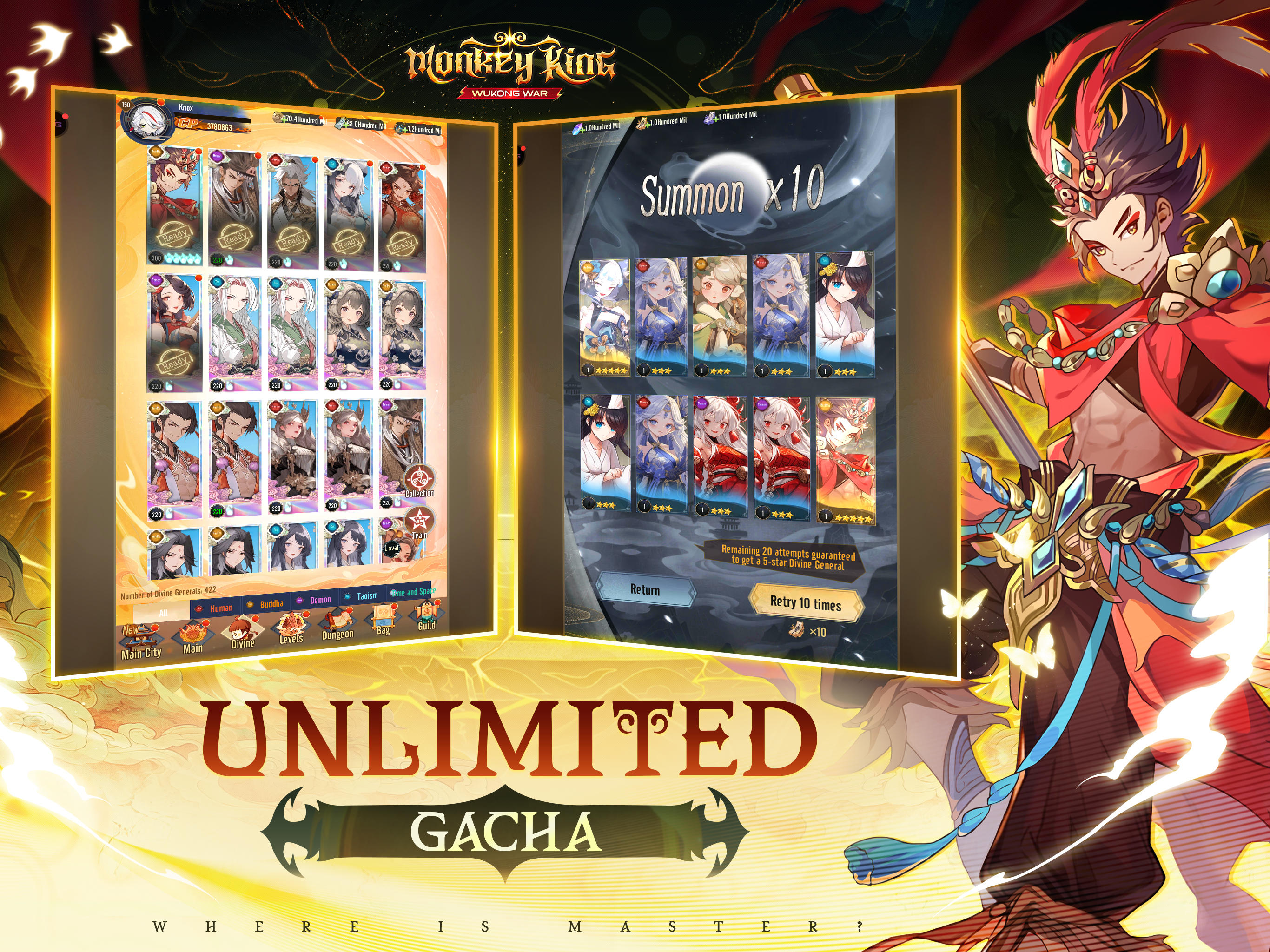 Monkey King: Wukong War Game Screenshot