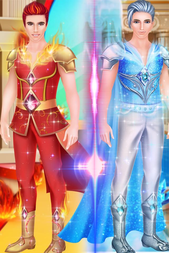 Screenshot of Ice VS Fire Princess Makeup