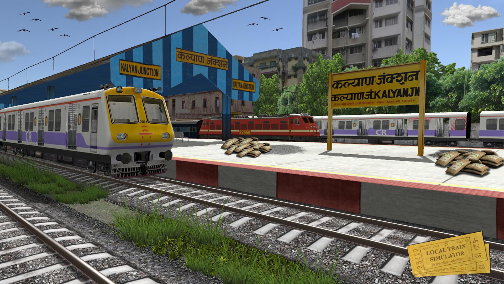 Indian Local Train Simulator ゲームのスクリーンショット