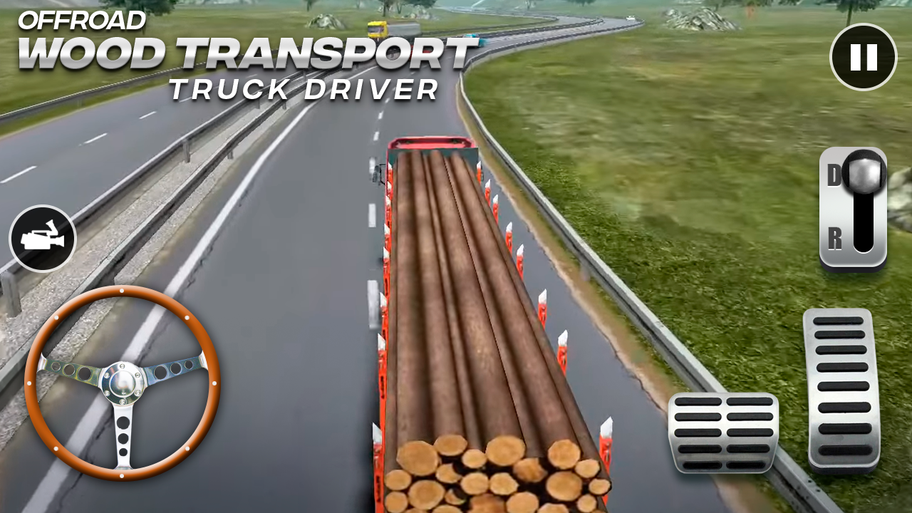 Screenshot 1 of 오프로드 목재 운송 트럭 운전사 2.0