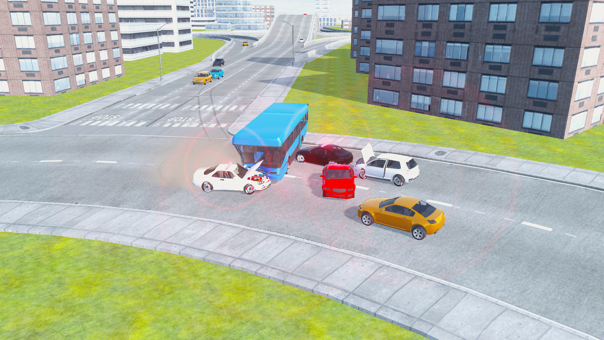 Car Crash - Traffic King Game Screenshot