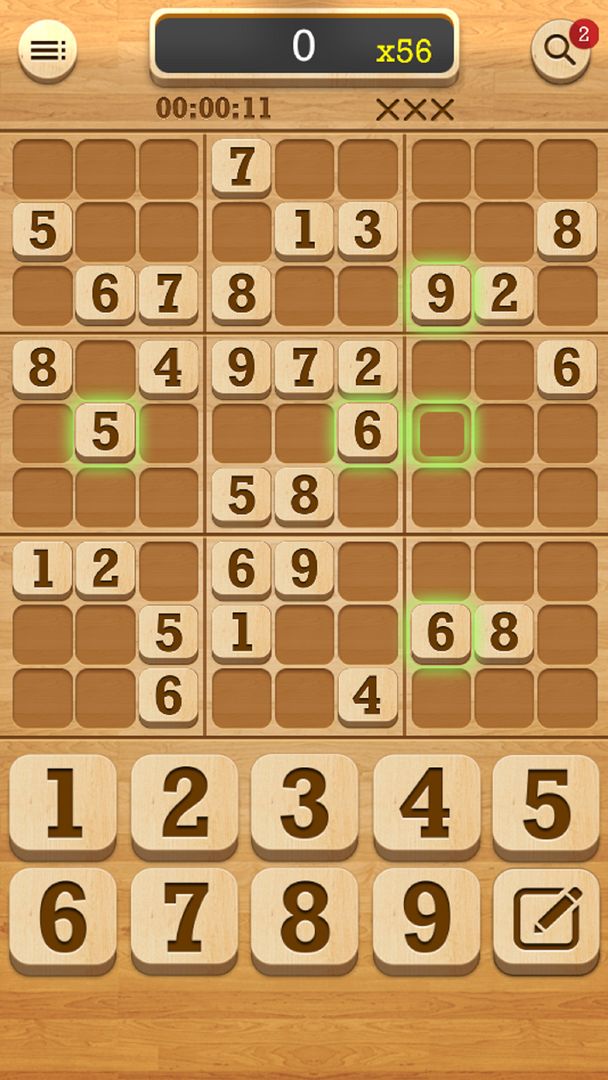 Sudoku Cafe ภาพหน้าจอเกม