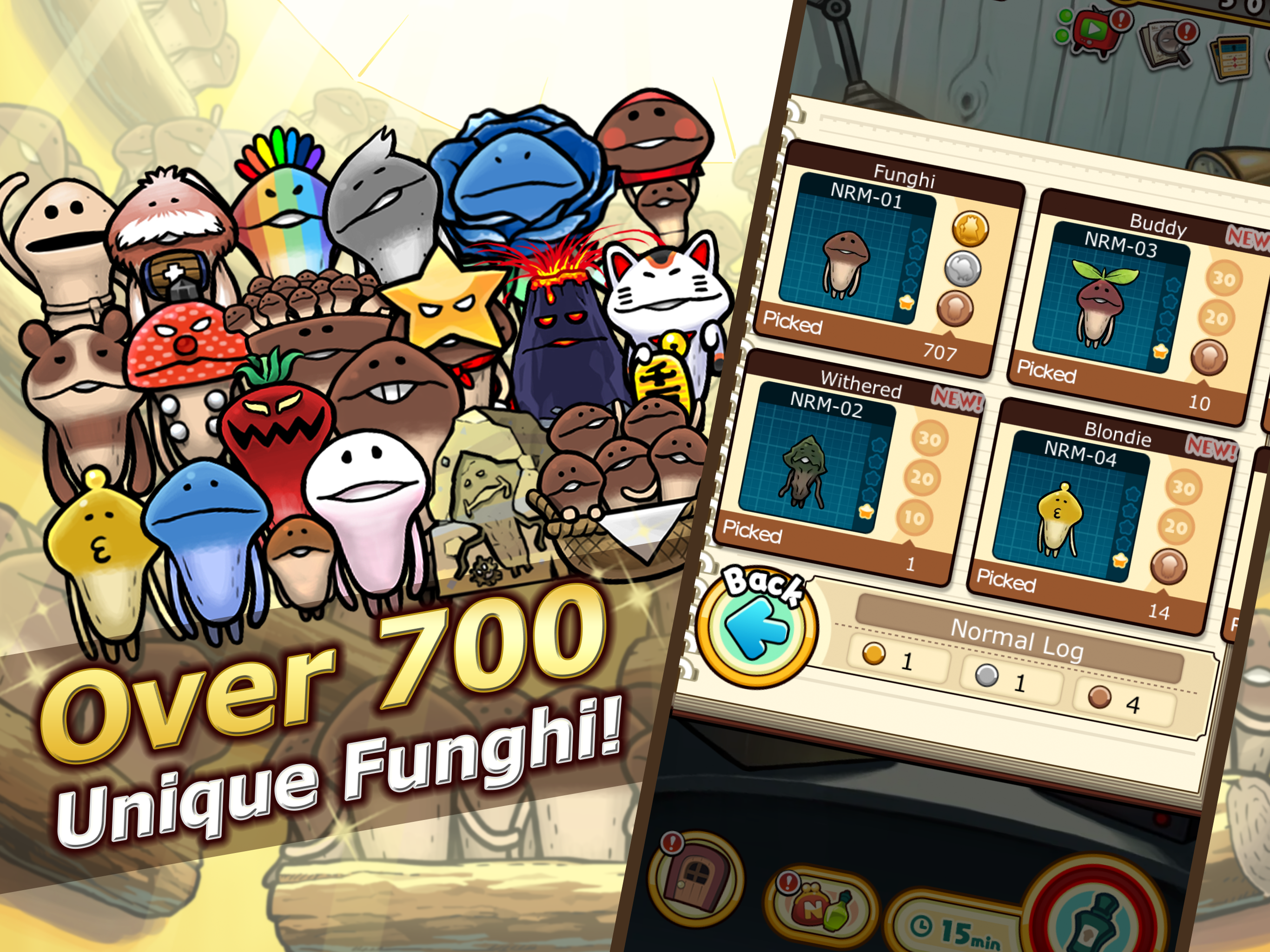 Скриншот игры Idle Mushroom Garden Deluxe